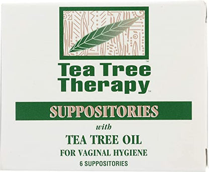 Tea Tree Therapy - Suppository with Tea Tree Oil For Vaginal Hygiene (2-Pack of 6)