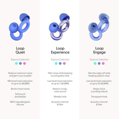 Loop Experience Equinox Earplugs – High-Fidelity Reusable Earplugs LoopBuy Supplements Australia