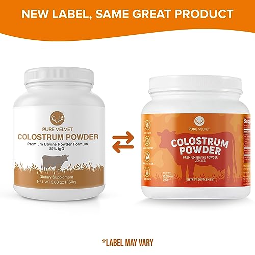 Pure Velvet Colostrum Powder for Gut Health, Bloating, Hair Growth, Immune Support Pure VelvetBuy Supplements Australia