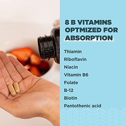 Ancient Nutrition Vitamin B Complex Supplement, 8 Balanced B-Vitamins, Supports Healthy Ancient NutritionBuy Supplements Australia
