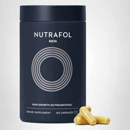 Nutrafol Men's Hair Growth Supplements, Clinically Tested for Visibly Thicker Hair and Scalp Coverage, Dermatologist Recommended - 1 Month Supply NutrafolBuy Supplements Australia