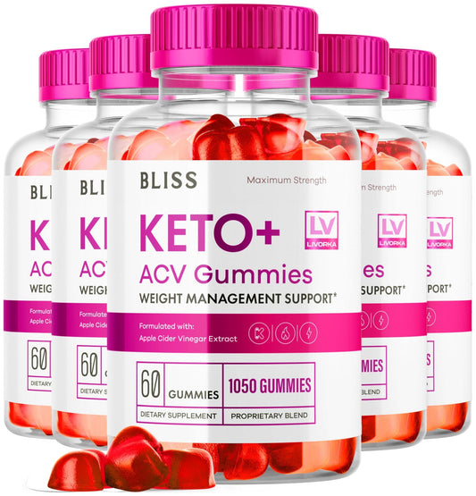 5 Pack - Bliss Keto ACV Gummies Advanced Weight Loss, Bliss ACV Active Gummies - NutriGlobal