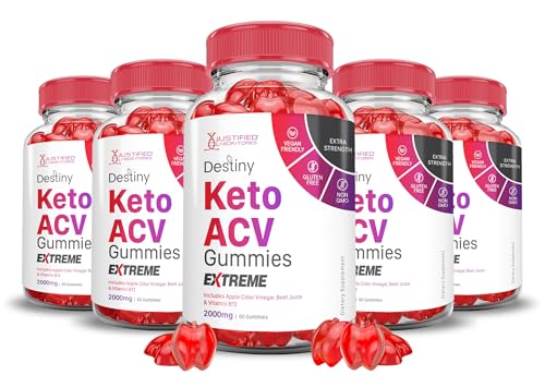 (5 Pack) Destiny Keto ACV Gummies Extreme 2000MG Destiny Keto Gummies Advanced - NutriGlobal