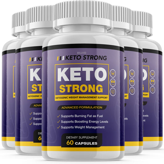 (5 Pack) Keto Strong XP Advanced Formula Ketosis Pills (300 Capsules) - NutriGlobal