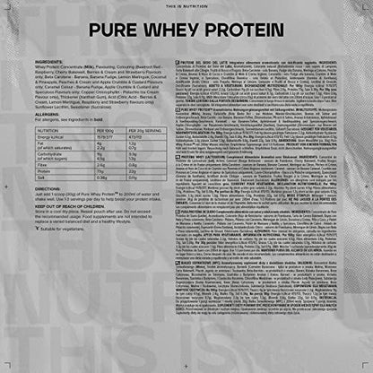 Bulk Pure Whey Protein Powder Shake, Berries and Cream, 2.5 kg, Packaging May Vary BulkBuy Supplements Australia