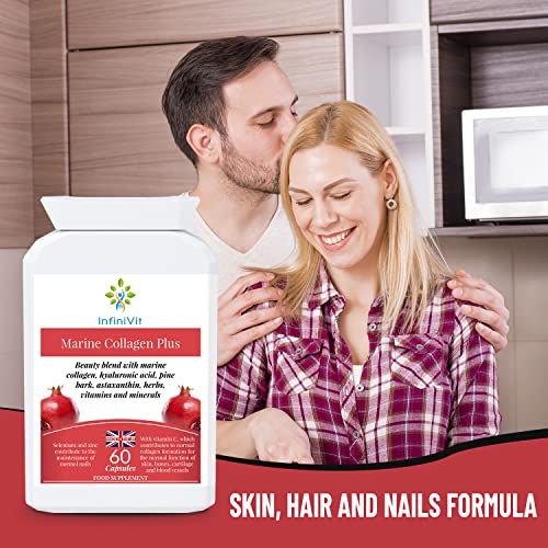 InfiniVit Marine Collagen Plus Blend Capsules - Hair Growth Enhancer with Enriched Vitamin C and Vitamin E InfiniVitBuy Supplements Australia