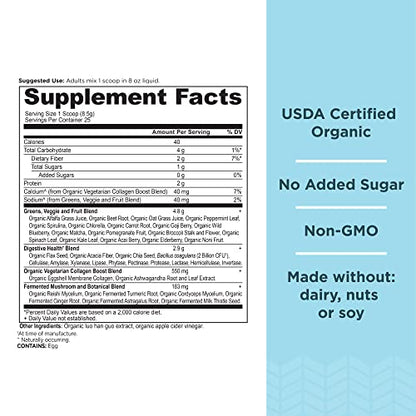 Ancient Nutrition Supergreens Powder, Organic Superfood Powder with Collagen Ancient NutritionBuy Supplements Australia