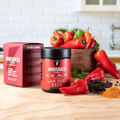 Inno Shred - Day Time Fat Burner | 100mg Capsimax, Grains of Paradise, Organic Caffeine InnoSuppsBuy Supplements Australia