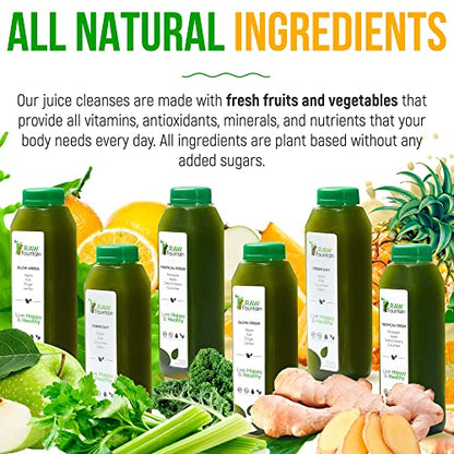 Raw Fountain 7 Day Green Juice Cleanse, All Natural Raw, Vegan Detox, Cold Pressed Raw FountainBuy Supplements Australia