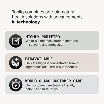 Toniiq Ultra High Strength DHEA Capsules - DHEA for Men and Ladies - 25mg Micronized ToniiqBuy Supplements Australia