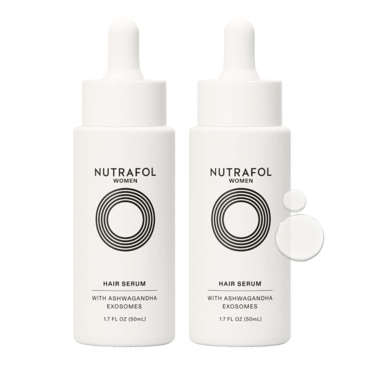 Nutrafol Women's Hair Serum, Safe for Hair Extensions and Color, for Visible Thickness and Strength, Vegan, Lightweight and Fast-Absorbing - 1.7 Fl Oz, Pack of 2 NutrafolBuy Supplements Australia