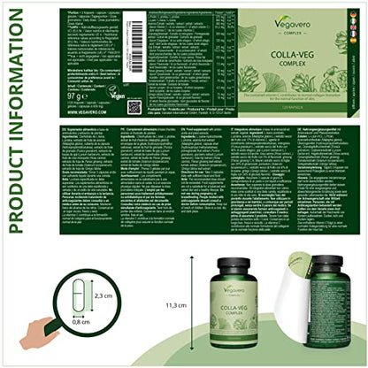Vegavero Vegan Collagen Supplement | 2000mg | Complex with L-Lysine, L-Proline, Vitamin C (Acerola) & Superfoods Extracts VegaveroBuy Supplements Australia