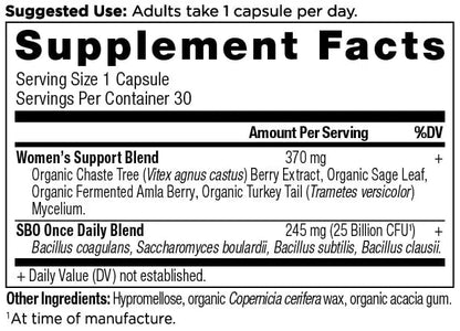 Ancient Nutrition Probiotics for Women, Once Daily Women's Probiotics 30ct, Digestive Support and Reduces Occasional Bloating, Made with Chaste Tree Berry and Amla Berry, 25 Billion CFUs* Ancient Nutrition buy supplements Au