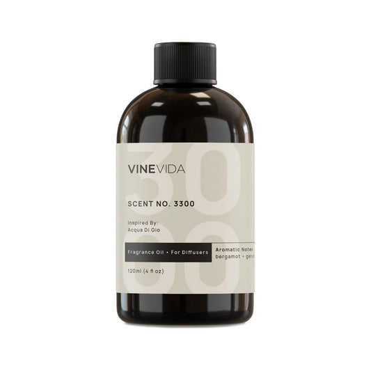 VINEVIDA [4 Fl Oz] Scent NO. 3300 Fragrance Oil for Cold Air Diffusers, Aromatic Notes of Bergamot
