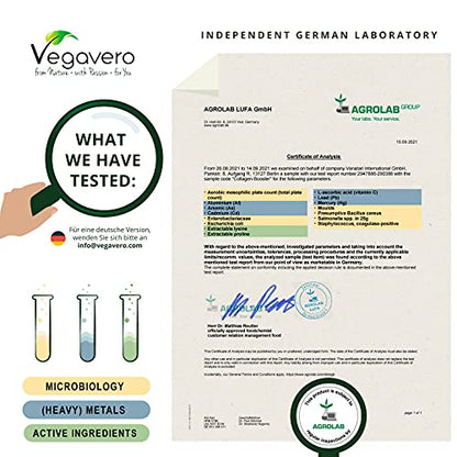 Vegavero Vegan Collagen Supplement | 2000mg | Complex with L-Lysine, L-Proline, Vitamin C (Acerola) & Superfoods Extracts VegaveroBuy Supplements Australia