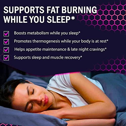 (2 Pack) Night Time Weight Loss Pills for Women Belly Fat Burner for Women