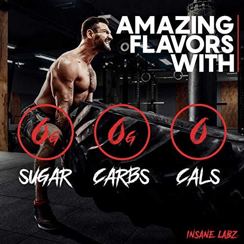 Insane Labz Psychotic Clear, Fully Disclosed, Clinically Dosed Pre Workout Powder, Extreme Lasting Energy, Focus and Endurance with, OxyGold and AMPiberry, 20 Srvgs (Fruit Punch, 20 Servings)