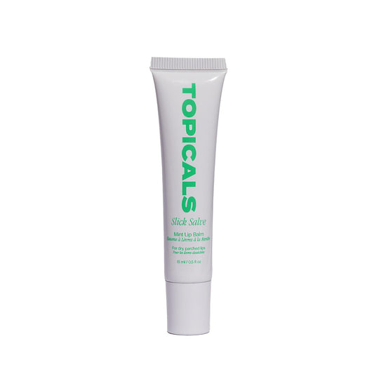 Topicals Slick Salve Mint Glossy Lip Balm | Soothes Discomfort, Strengthens Barrier and Provides Lasting Hydration & Relief | Vegan, Paraben-Free