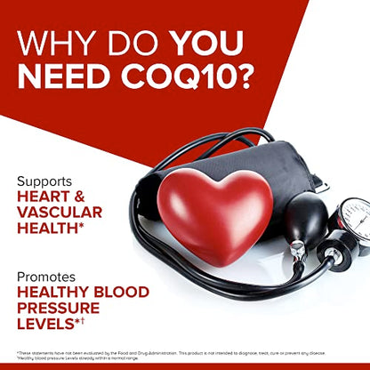 Qunol CoQ10 200mg Softgels, Ultra CoQ10 - Ultra High Absorption Coenzyme Q10 Supplem QunolBuy Supplements Australia