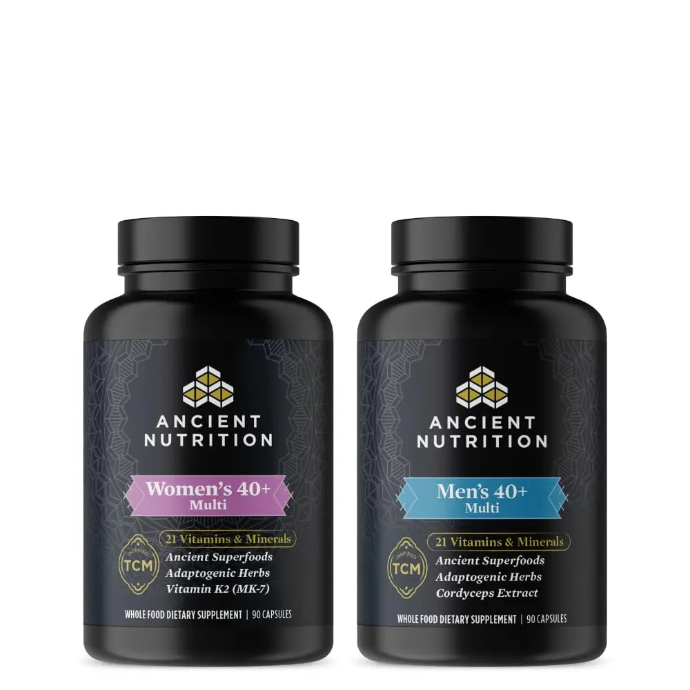 Ancient Nutrition Multivitamins for Men and Women, Age 40+ (90 Count) Ancient Nutrition