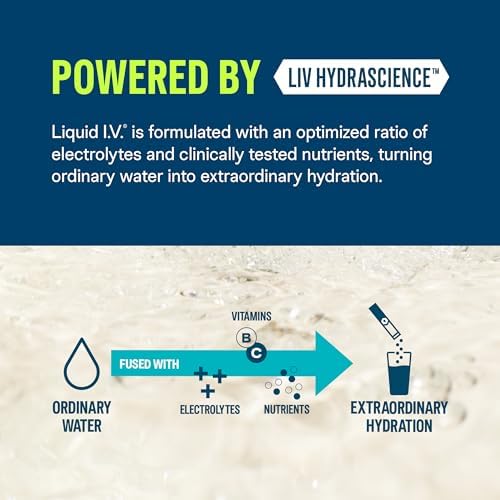 Liquid I.V.® Hydration Multiplier Sugar Free + Energy - Strawberry Kiwi | Electrolyte Powder Drink Mix | 1 Pack (14 Servings) Liquid I.V.Buy Supplements Australia