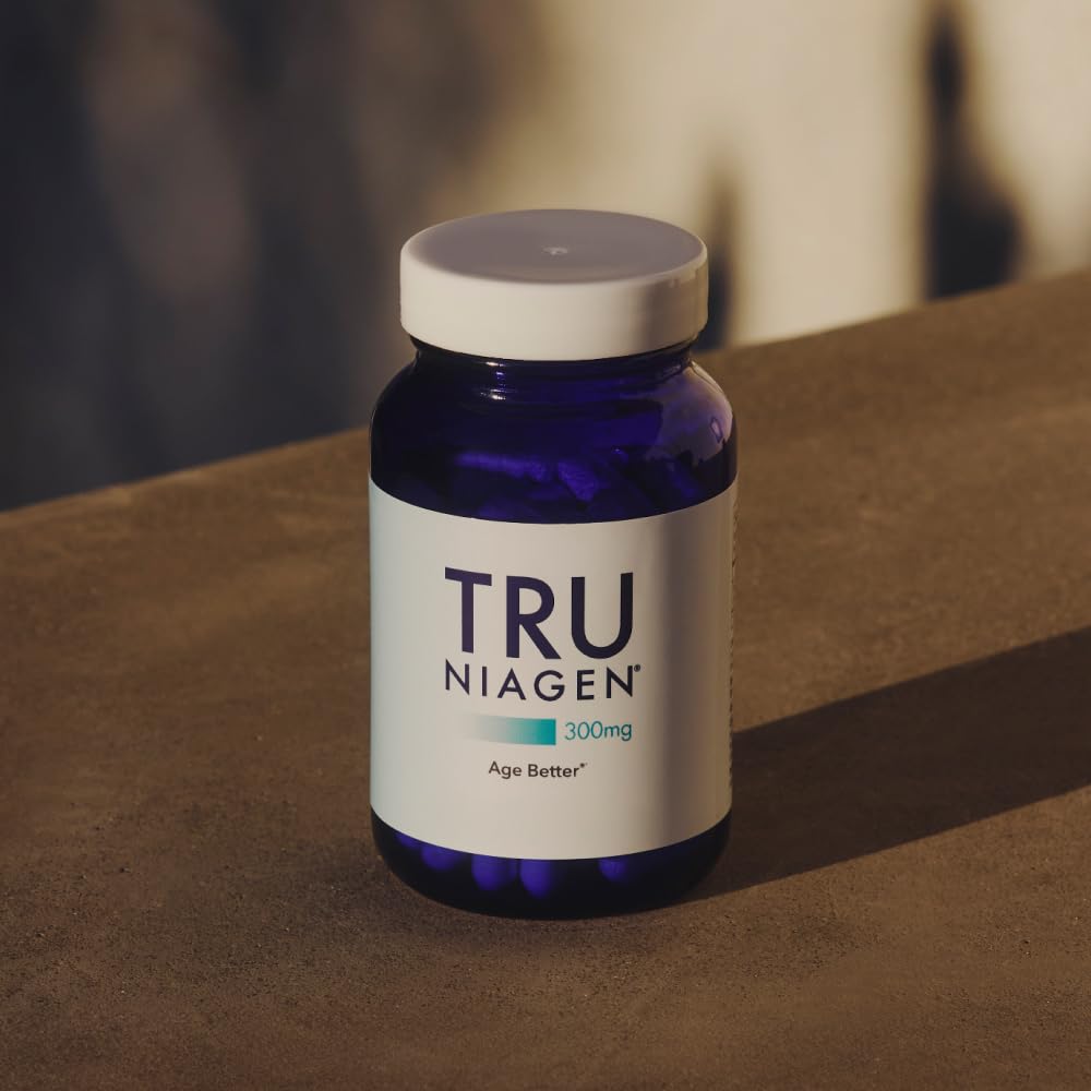 TRU NIAGEN Patented NAD Supplement for Brain Function, Anti Aging & Cell Regeneration, Niagen, 60 300mg Servings | Supports Cellular Energy, Muscle | Nicotinamide Riboside (NR) Take 2 Daily | 1 Bottle TRU NIAGENBuy Supplements Australia