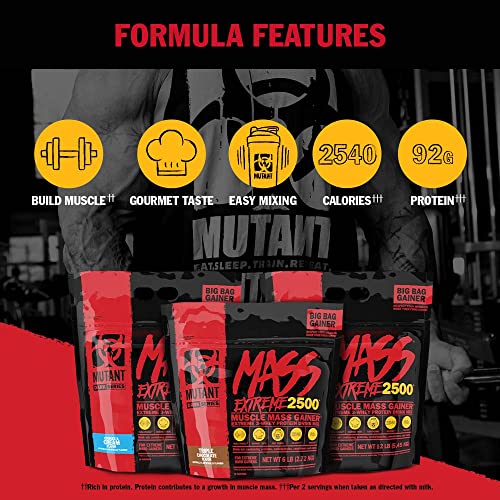 Mutant Mass Extreme Gainer Whey Protein Powder, Build Muscle Size & Strength with High-Density Clean Calories MutantBuy Supplements Australia