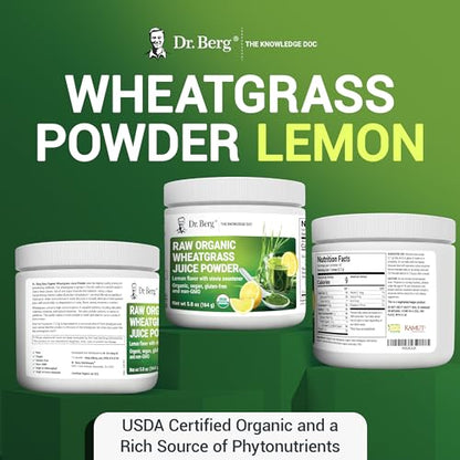 Dr. Berg USDA Certified Organic Green Powder Superfood (60 Servings) - Made with Raw Dr. Berg NutritionalsBuy Supplements Australia