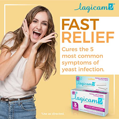 Lagicam Vaginal Yeast Infection, Antifungal 3 Day Miconazole Nitrate Treatment Cream LAGICAM VBuy Supplements Australia