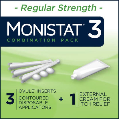 Monistat 3 Vaginal Antifungal Combination Pack - 3 Each, Pack of 2 MonistatBuy Supplements Australia