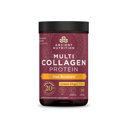 Ancient Nutrition Collagen Powder Protein, Multi Collagen Protein, Hydrolyzed Collagen Peptides Supports Skin and Nails, Joint Supplement (Gut Restore, 20 Servings) Ancient NutritionBuy Supplements Australia