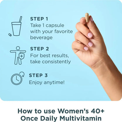 Ancient Nutrition Multivitamin for Women, Ancient Multi Women's 40+ Once Daily Vitamin Supplement, Vitamin B, Vitamin C and Vitamin K2 Ancient NutritionBuy Supplements Australia