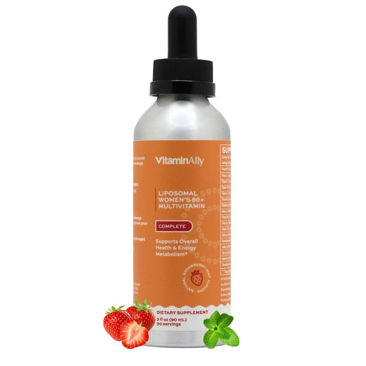 Vitaminally Women’s 50+ Liposomal Liquid Multivitamin – 16 Essential Vitamins & Minerals for Energy, Bone & Immune Support Vitaminally