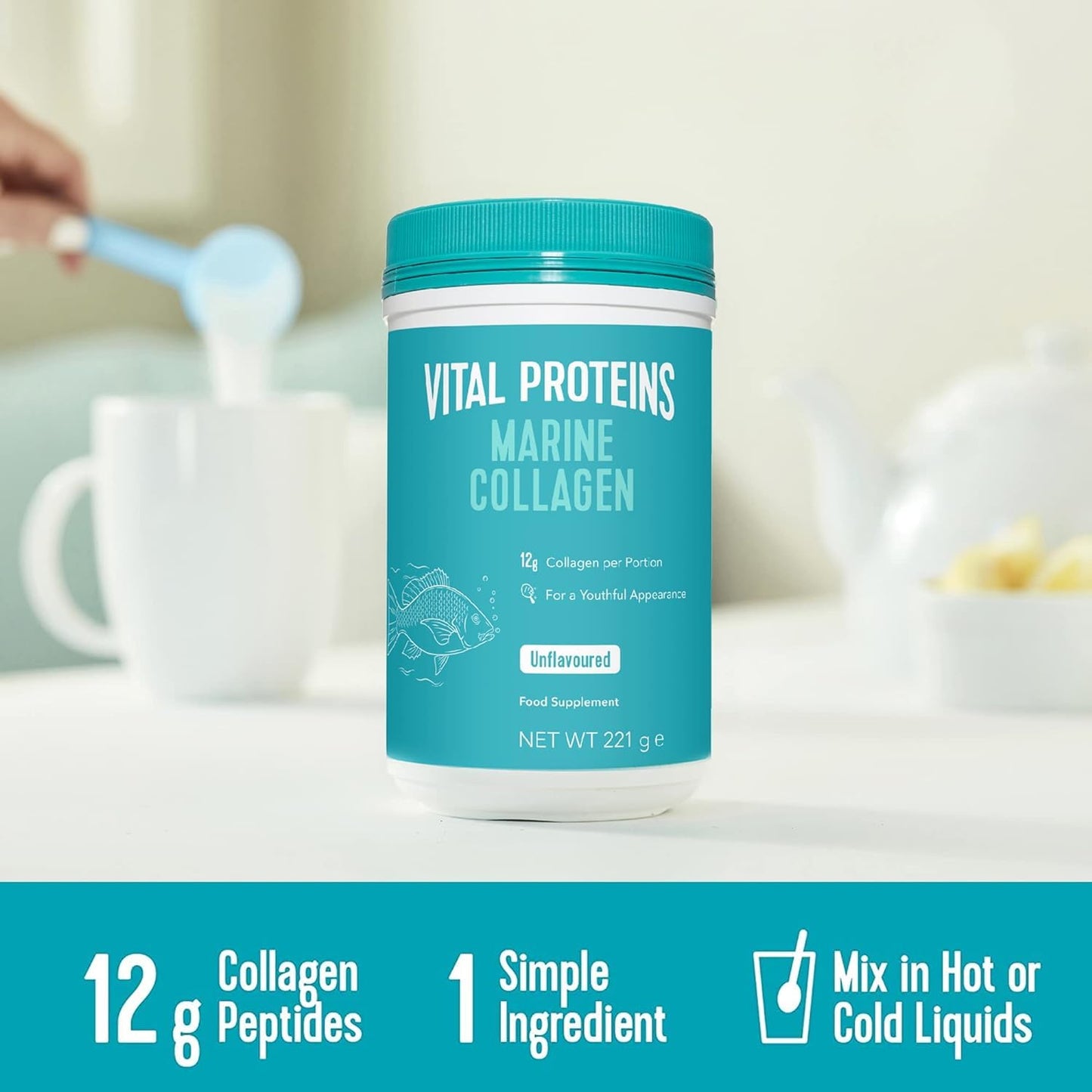 Vital Proteins Marine Collagen Peptides Powder Supplement - Hydrolyzed Collagen TudorBuy Supplements Australia