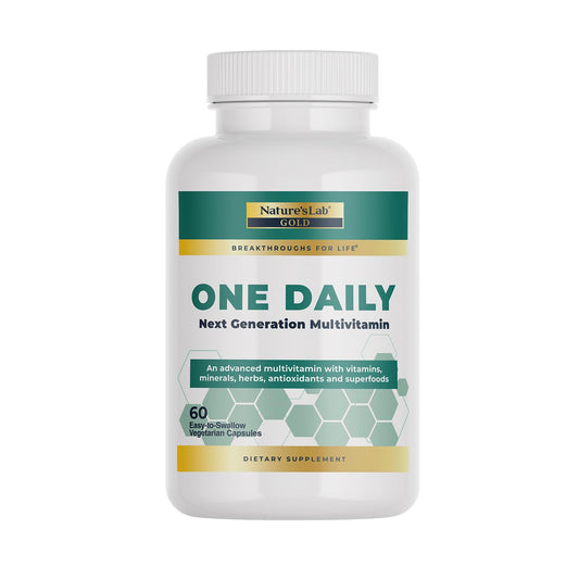 Nature's Lab Gold One Daily Multivitamin - Contains 19 Essential Vitamins & Minerals including Vitamin C, D3 & Zinc - 60 Capsules (2 Month Supply) Nature's LabBuy Supplements Australia