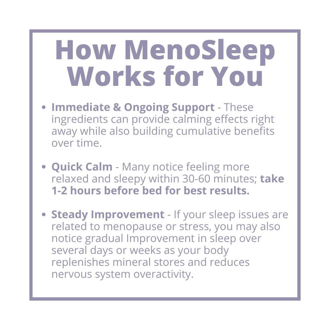 Meno Sleep Menopause Support Supplement: Clinically Proven Ingredients Improve Energy, Mood & Mental Clarity. Magnesium Glycinate, L-Theanine, Ashwagandha, Made in USA, Vegan, Hormone Free 120 Ct MenoMorphosisBuy Supplements Australia
