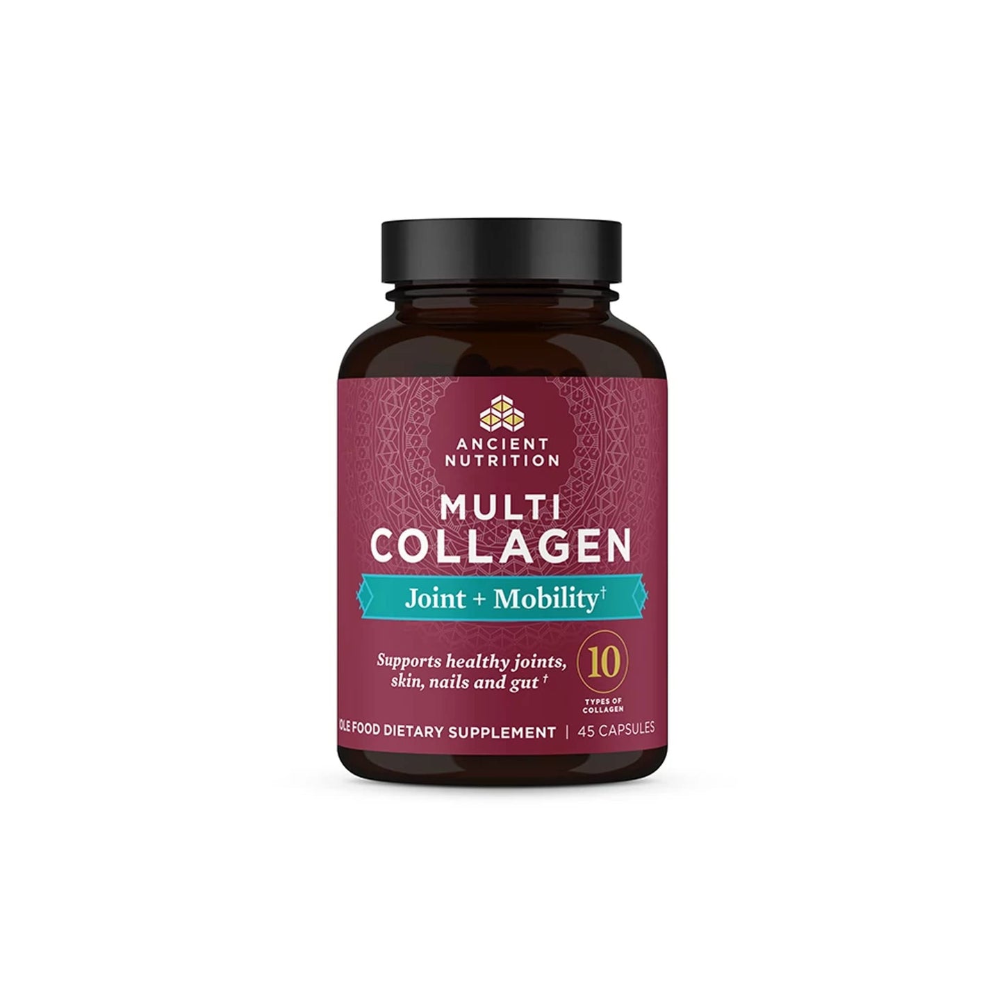 Ancient Nutrition Collagen Pills for Joint Support, Multi Collagen Capsules 45 Ct, Joint + Mobility, Supports Joints, Skin & Nails, Exercise Recovery, Paleo and Keto Friendly, Gluten Free Ancient Nutrition buy supplements Au