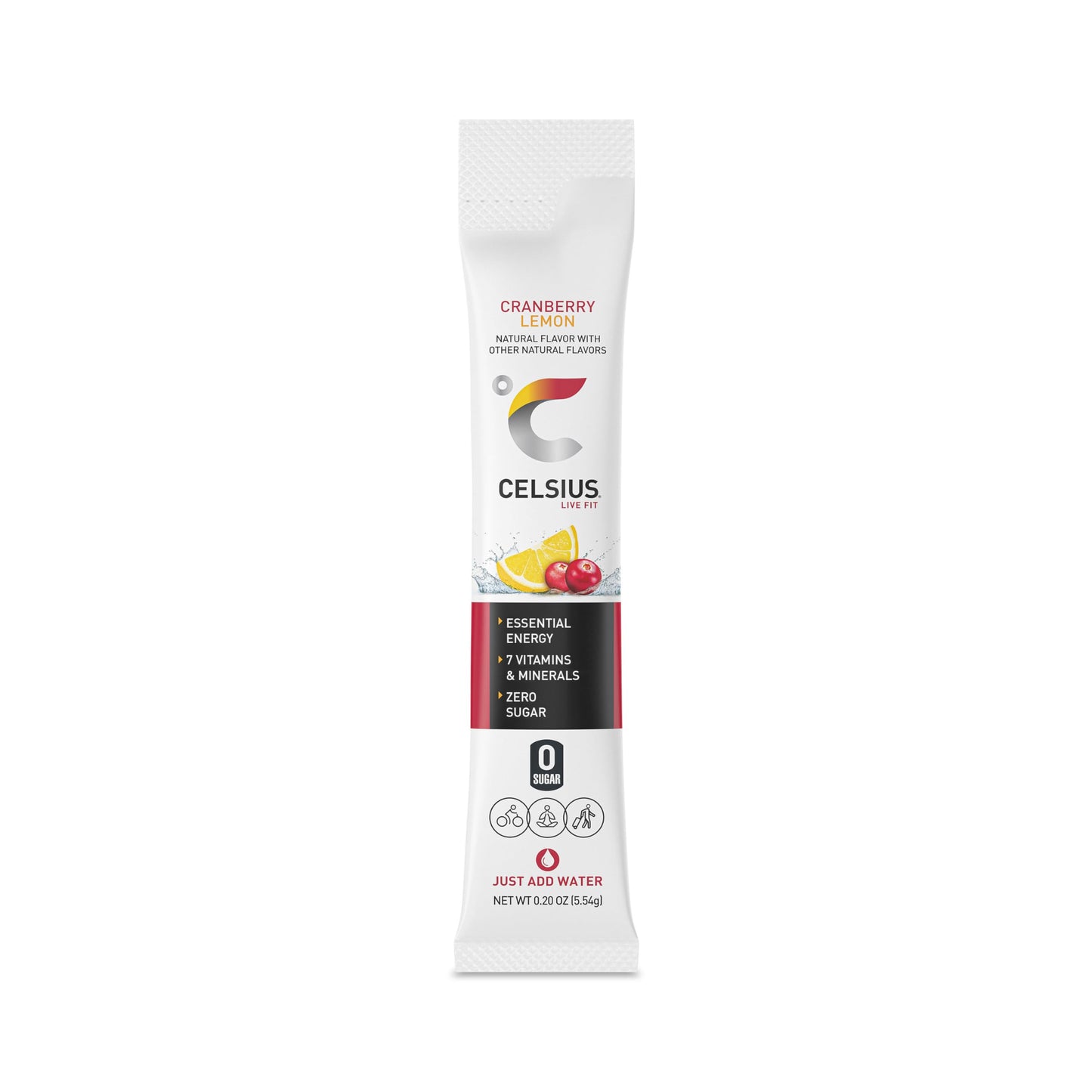 CELSIUS On-the-Go Powder Stick Packs, Cranberry Lemon, 2.7 Ounce - 14 Count CELSIUSBuy Supplements Australia