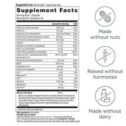 Ancient Nutrition Multivitamin for Women, Ancient Multi Women's 40+ Once Daily Vitamin Supplement, Vitamin B, Vitamin C and Vitamin K2 Ancient NutritionBuy Supplements Australia
