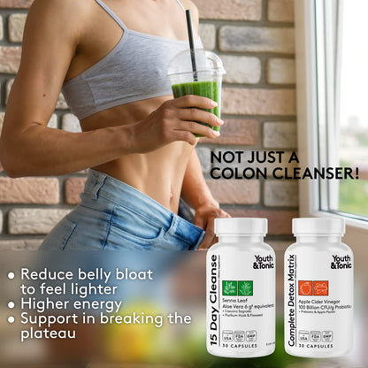 Youth & Tonic Bedtime Trim Detox Cleanse Kick Off Weight Management - 120 Pills Youth & TonicBuy Supplements Australia