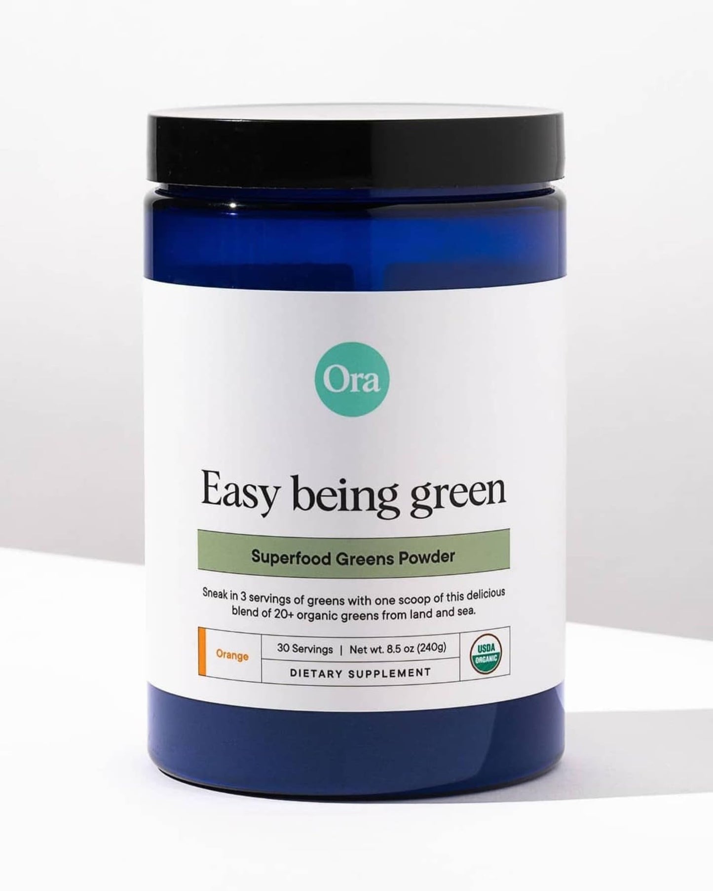 Ora Organic Greens Powder - Vegan, Gluten-Free, Organic Super Greens Drink for Energy and Detox | Antioxidants & Adaptogenic Herbs | 20+ Superfood Greens Blend - Citrus Flavor, 30 Servings Ora OrganicBuy Supplements Australia