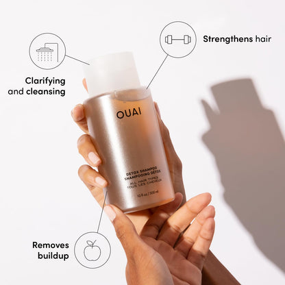 OUAI Detox Shampoo Refill - Clarifying Shampoo for Build Up, Dirt, Oil, Product and Hard Water - Apple Cider Vinegar & Keratin for Clean, Refreshed Hair - Sulfate-Free Hair Care (32 oz) OUAIBuy Supplements Australia