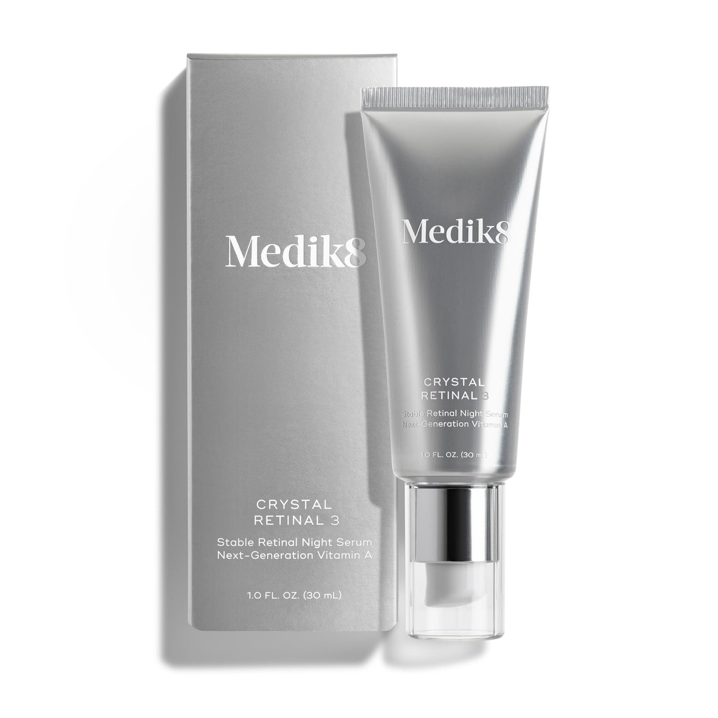 Medik8 Crystal Retinal 3 - Firming, Advanced Skin Retinaldehyde Face Serum - Night Serum with Hyaluronic Acid and Vitamin E - Gluten Free - 1 oz Medik8 buy supplements Au