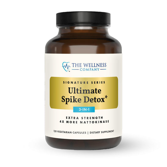 The Wellness Company Ultimate Spike Detox – Dr. McCullough Designed - 3-in-1 Nattokinase, Turmeric, & Bromelain Extra Strength