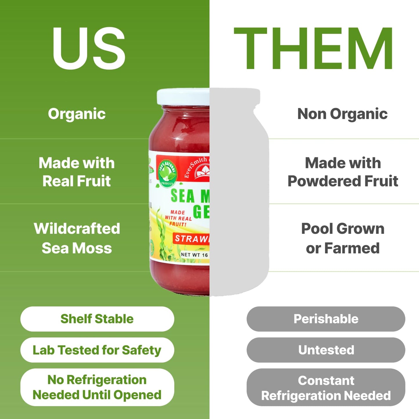EverSmith Organics - Wildcrafted Irish Sea Moss Gel | Made in USA | Rich in Vitamins EverSmith OrganicsBuy Supplements Australia