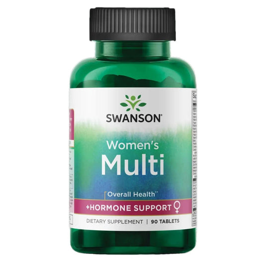 Swanson Multi Women's Prime Multivitamin Multimineral Energy Immune Hormone Balance Wellbeing Health Supplement 90 Tablets (Tabs) Swanson