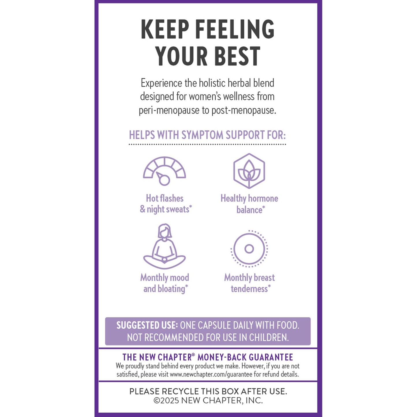 New Chapter Menopause Supplement - Estrotone Herbal Hormone Balance for Women in Perimenopause, with Black Cohosh for Hot Flash Relief & to Reduce Night Sweats + Vitex, No Added Hormones - 30 ct New ChapterBuy Supplements Australia