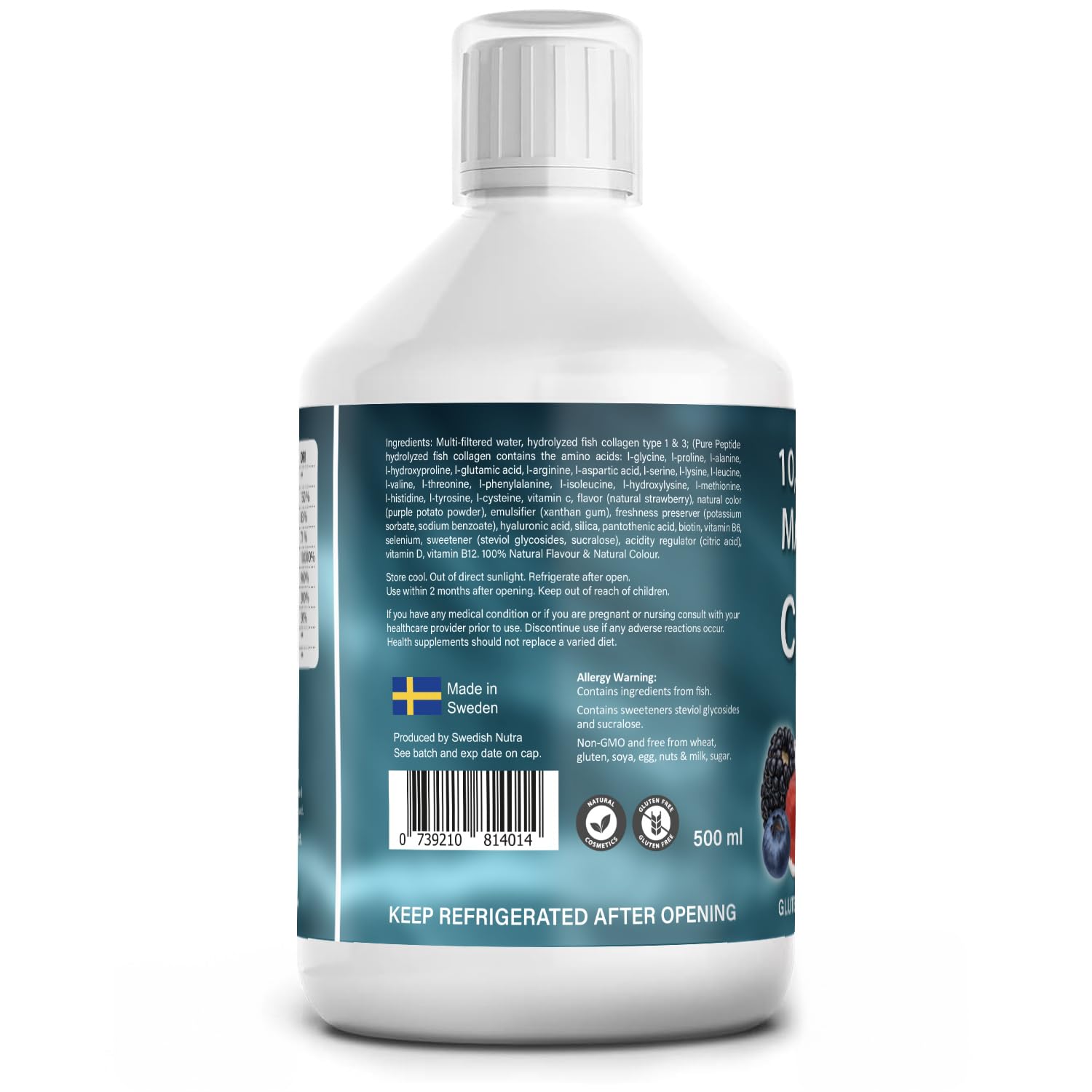 4 Pack Marine Collagen 2.2 Liquid 10000mg Sugar Free Ready to Drink Berry Flavour Best4GroupBuy Supplements Australia