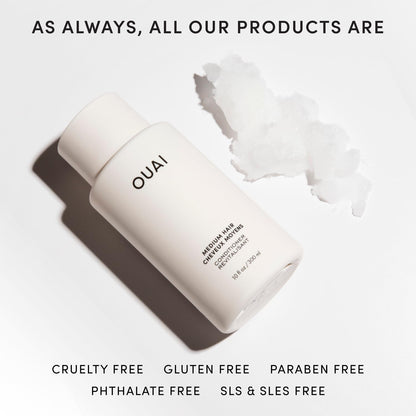 OUAI Medium Conditioner Travel Size - Hydrating Hair Conditioner with Coconut Oil, Babassu Oil, and Keratin - Strengthens, Repairs and Adds Shine - Paraben and Phthalate Free Hair Care Products (3 Oz) OUAIBuy Supplements Australia