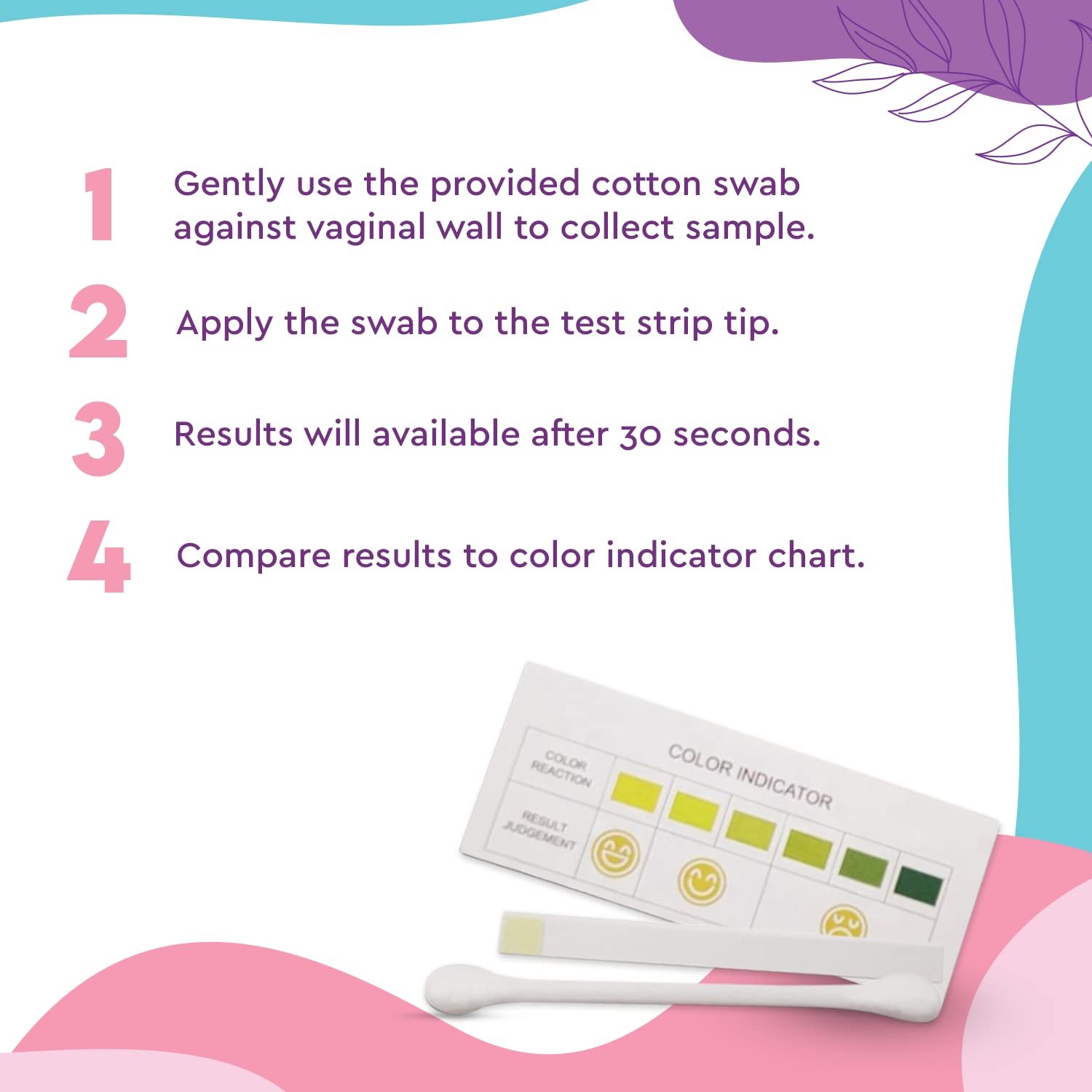 EcoBlossom Vaginal pH Test Strips for Women - Check pH Balance - Monitor Bacterial Vaginosis EcoBlossomBuy Supplements Australia